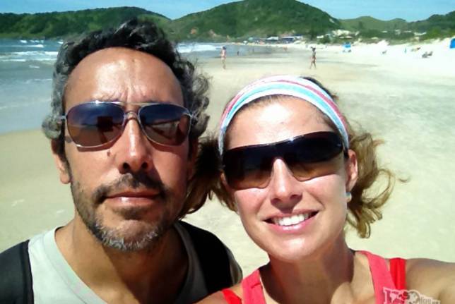 Um belo dia de sol na Praia do Rosa, litoral sul de Santa Catarina